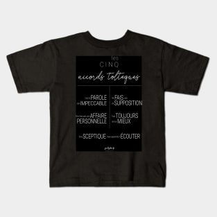 Poster of Toltec agreements n ° 2 Kids T-Shirt